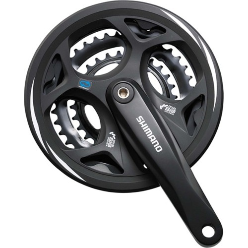 Mechanizm korbowy przedni Shimano Altus FC-M311, 3x7/8 biegów, 48-38-28T, 175mm
