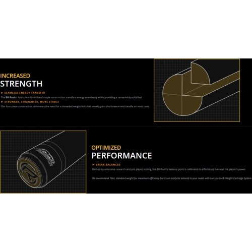 Cue Shaft, Pool, Predator Revo BK Rush, Uni-Loc
