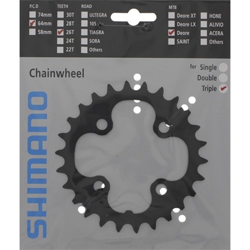 Zębatka przednia Shimano Deore M590 26T 9-rzędowa