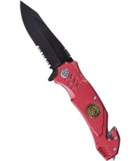 RED ′FIRE BRIGADE′ ONE-HAND KNIFE