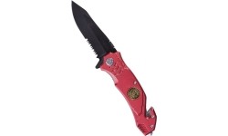RED ′FIRE BRIGADE′ ONE-HAND KNIFE