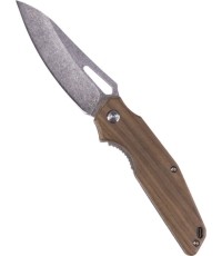 WOOD FOLDING KNIFE WITH STEEL BLADE