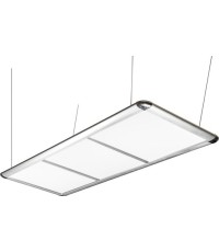 Oświetlenie stołu bilardowego, płaskie LED, srebrne, 195 x 70 x 6,5 cm