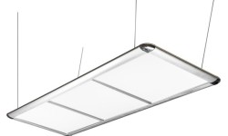 Lampa nad stół bilardowy, LED płaska, srebrna, 195 x 70 x 6,5 cm