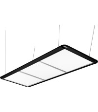 Lampa nad stół bilardowy LED Flat, czarna, 195 x 70 x 6,5 cm