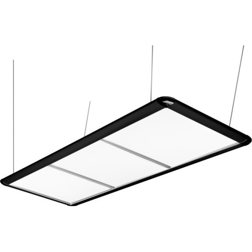 Lampa nad stół bilardowy LED Flat, czarna, 195 x 70 x 6,5 cm