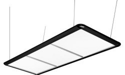 Lampa nad stół bilardowy LED Flat, czarna, 195 x 70 x 6,5 cm
