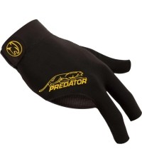 Billiard Glove, Predator Second Skin, 3-Finger, black-yellow, to wear on right hand, L&XL