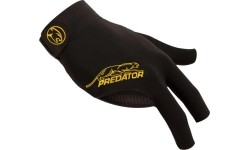 Billiard Glove, Predator Second Skin, 3-Finger, black-yellow, to wear on right hand, L&XL
