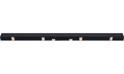 Etui na kij bilardowy Storm, czarne, snooker, 3/4