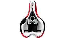 Siodełko rowerowe MonteGrappa 4KIDS 16/20", 220x135mm (czarno-czerwone)