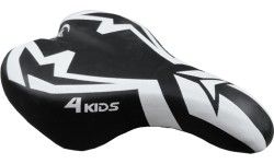 Siodełko MonteGrappa 4KIDS czarne/białe 220x150mm