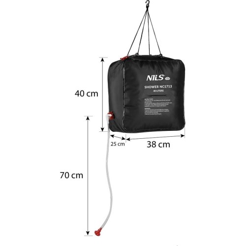 Przenośny prysznic NILS Camp NC1713, 40 l