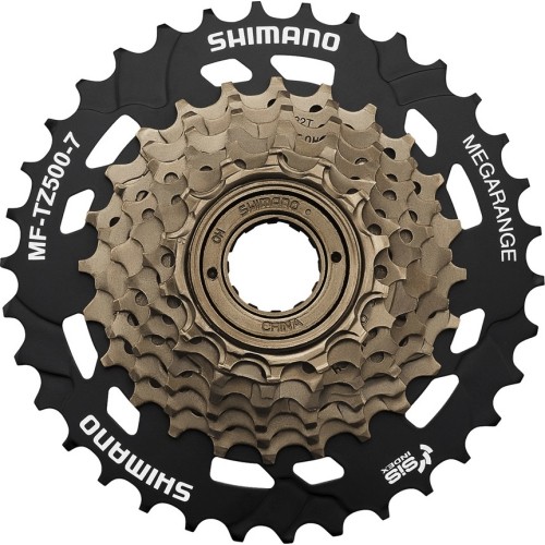 Galinis žvaigždžių blokas SHIMANO TZ500 14-34T (užsukamas, 7 pavarų)