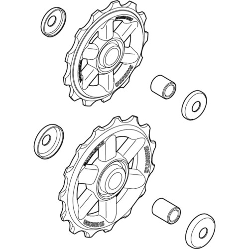 Kółka przerzutki tylnej SHIMANO RD-M310