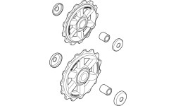 Kółka przerzutki tylnej SHIMANO RD-M310