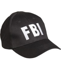 BLACK ′FBI′ BASEBALL CAP