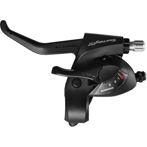 Manetka lewa Shimano TX800 z dźwignią hamulca, 3 biegi