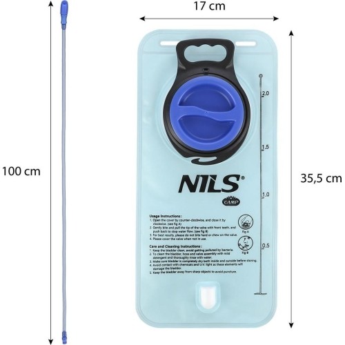 Bukłak na wodę Nils Camp NC1720, 2 l, niebieski