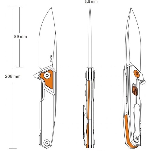 Nóż składany Ruike P875-SZ srebrny