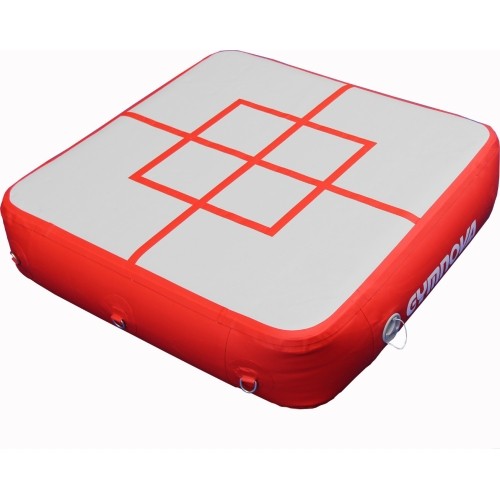 Nadmuchiwany kwadratowy moduł do odbicia 3D do skoku – 95 x 95 x 20 cm
