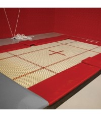 SMALL BUILT-IN TRAMPOLINE WITH CHAIN PIT LINK - 366 x 183 cm (*)