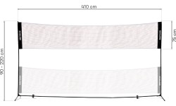 Przenośna siatka do badmintona 4,1x2,2 m