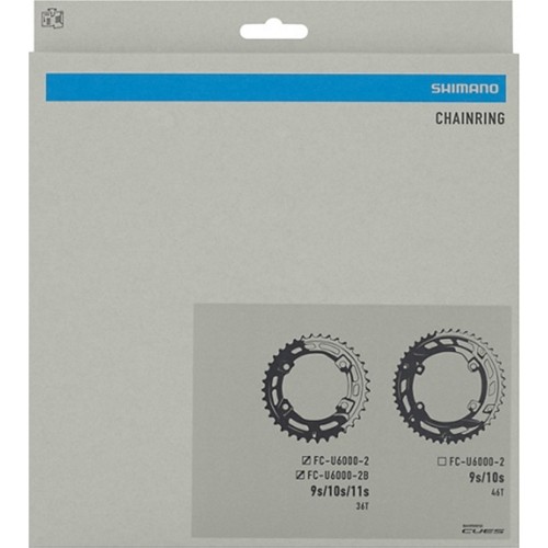 Zębatka przednia Shimano CUES FC-U6000-2/FC-U6000-2B // 36T, B.C.D.: 96 mm