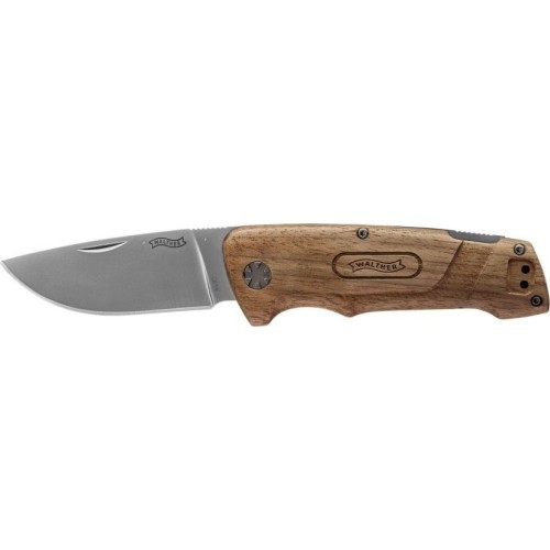 Nóż składany outdoorowy Walther Blue Wood Walnut BWK 2