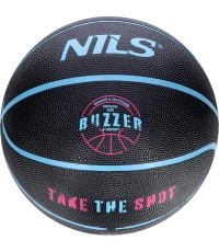 Piłka do koszykówki NILS NPK251 Buzzer, czarna, rozmiar 5