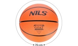 Piłka do koszykówki NILS GOAT NPK252, pomarańczowa, rozmiar 5