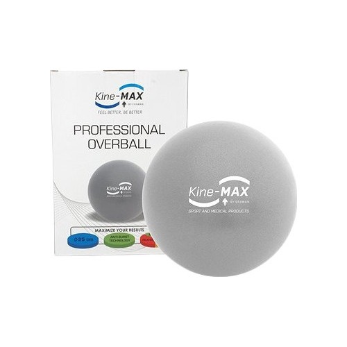 Sidabrinės spalvos mankštos kamuolys Kine-MAX Ø 25 cm