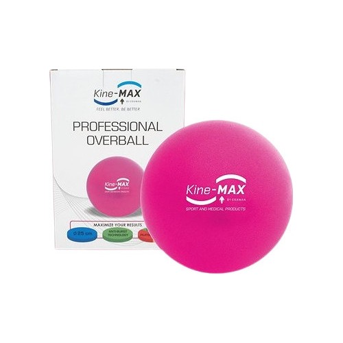 Rožinės spalvos mankštos kamuolys Kine-MAX Ø 25 cm