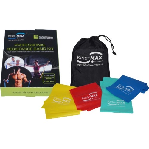 Zestaw gum oporowych Kine-MAX Professional Resistance Band Set, 4 szt.