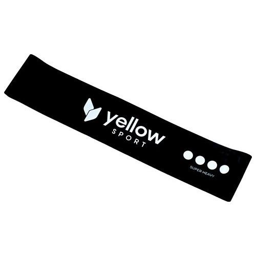 Czarna taśma treningowa pętla YellowLoop