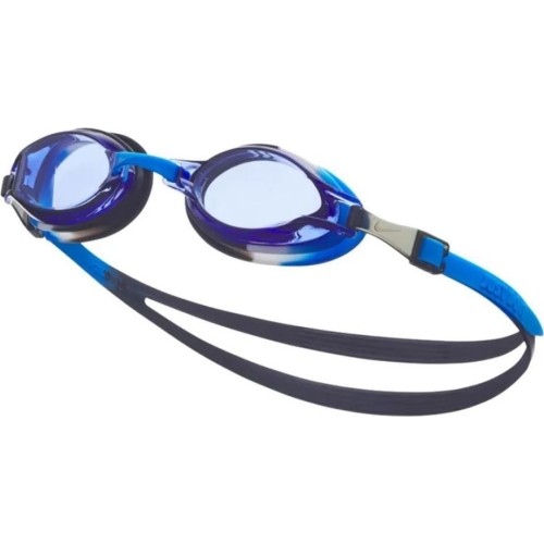 Okulary pływackie młodzieżowe Nike Chrome, niebieskie NESSD128 458