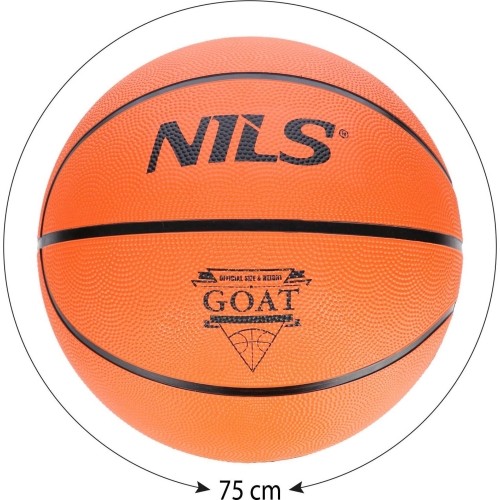 Piłka do koszykówki Nils GOAT NPK272, pomarańczowa, rozmiar 7