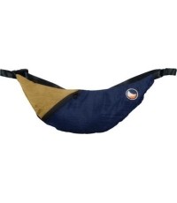 Upcycled Sling Bag navy blue / Gold