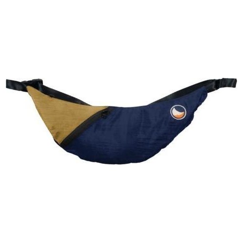 Upcycled Sling Bag navy blue / Gold