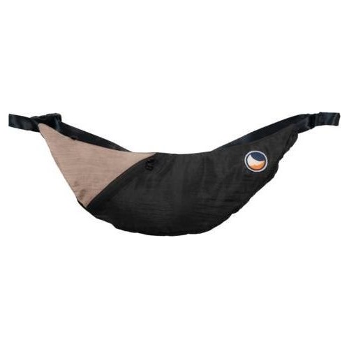 Upcycled Sling Bag Black / Natural Beige