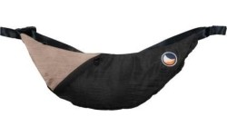 Upcycled Sling Bag Black / Natural Beige