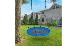 Huśtawka ogrodowa bocianie gniazdo 100cm niebieska ECOTOYS