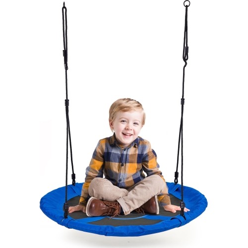 Huśtawka ogrodowa bocianie gniazdo 100cm niebieska ECOTOYS