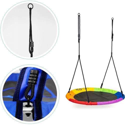 Huśtawka ogrodowa bocianie gniazdo 100cm kolorowa ECOTOYS