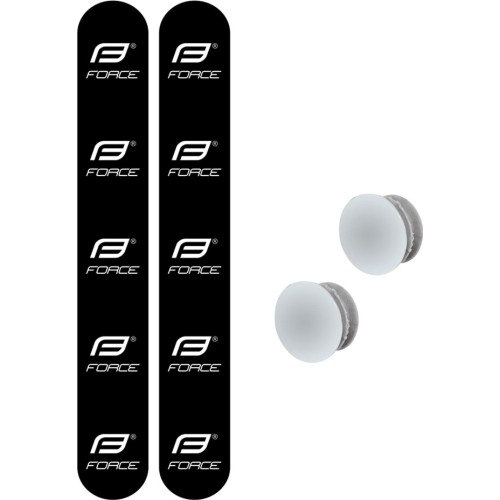 Owijka na kierownicę FORCE (korkowa, biała)