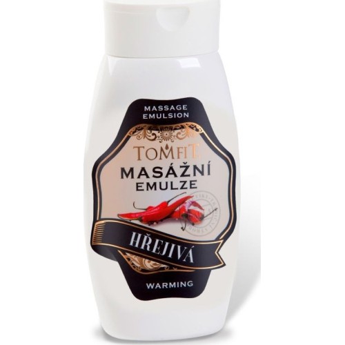 Rozgrzewająca emulsja do masażu Tomfit 250 ml