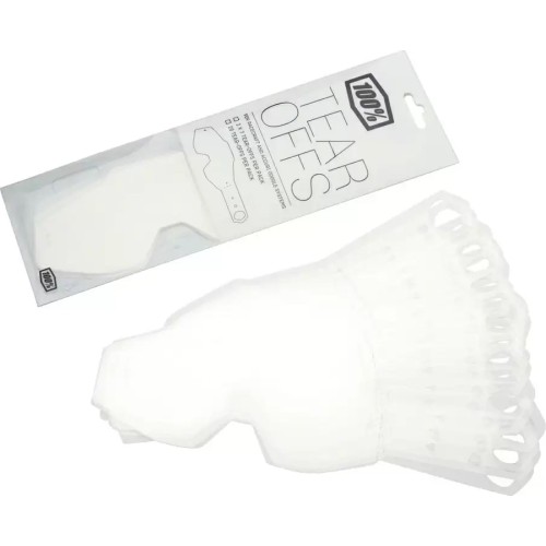 Tear-Offs for Motorcycle Goggles 100% Strata /Accuri /Racecraft – 20 Pcs.