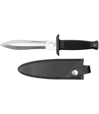 Nóż rzutka Fox Outdoor w skórzanym pokrowcu