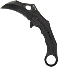 Nóż jednoręczny „Karambit" z czarną rękojeścią G10