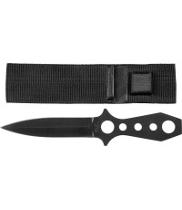 Nóż rzutka Fox Outdoor 22,5 cm w pokrowcu czarny